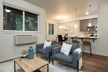 Open concept living area